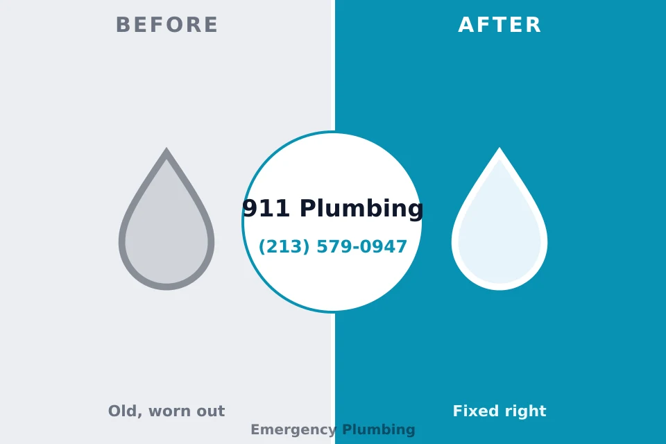 Before and after: plumbing repair El Rito, NM